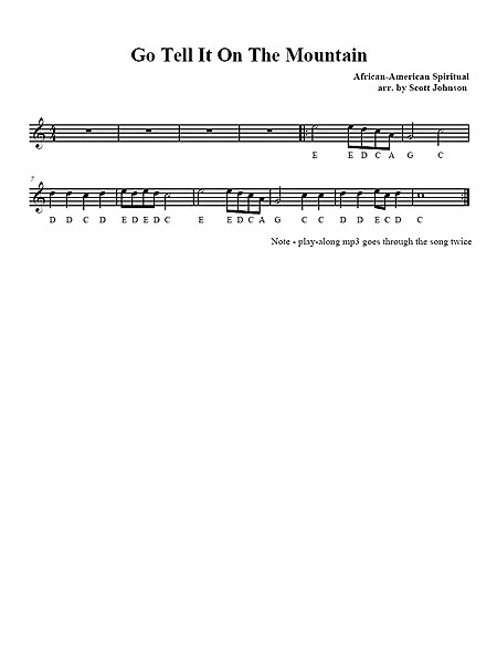 "Go Tell It On The Mountain" by Scott Johnson