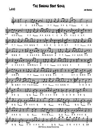 "The Banana Boat Song" by Brad Shores