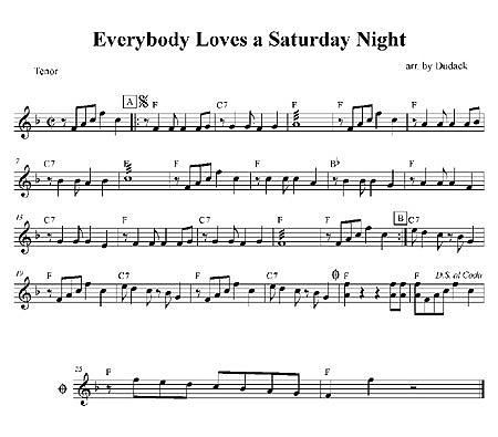 "Everybody Loves A Saturday Night" by Matt Dudack