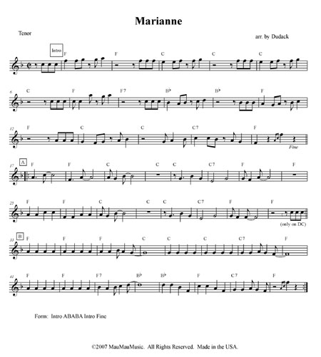 "Marianne " by Matt Dudack