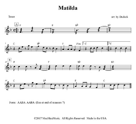 "Matilda" by Matt Dudack