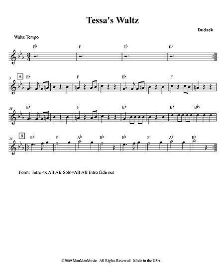 "Tessa"s Waltz" by Matt Dudack