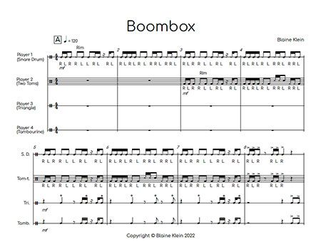 "Boombox" by Blaine Klein