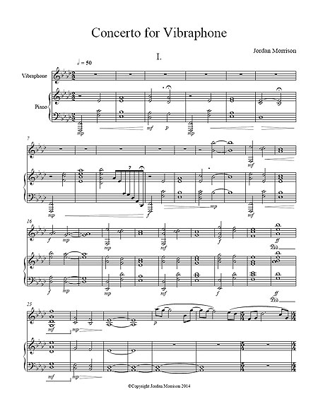 "Concerto for Vibraphone" by Jordan Morrison