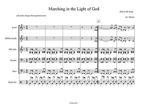 "Marching in the Light of God" by Brad Shores