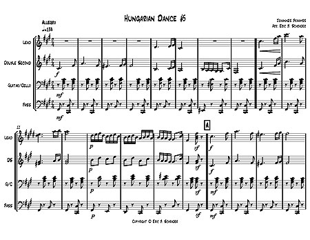 "Hungarian Dance #5" by Johannes Brahms