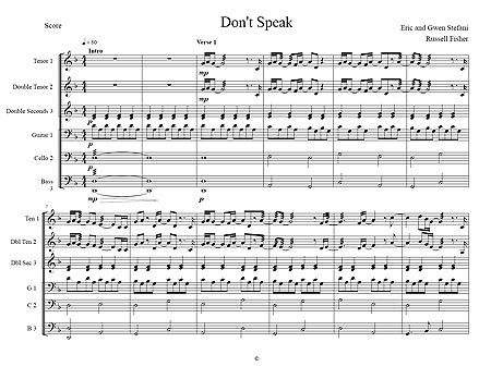 "Don't Speak" by Eric & Gwen Stefani