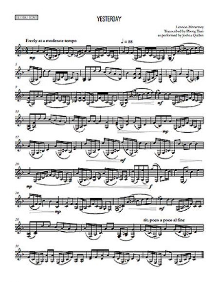 "Yesterday" by Lennon & McCartney