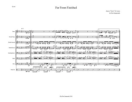 "Far From Finished" by Aaron "Voice" St. Louis
