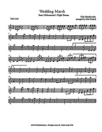 "Wedding March" from Midsummer's Night Dream by Felix Mendelssohn