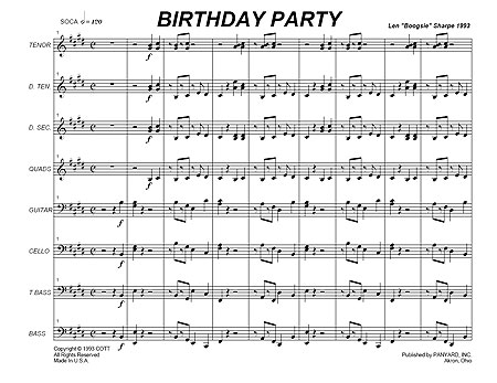 "Birthday Party" by Len "Boogsie" Sharpe