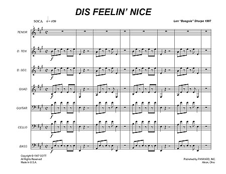 "Dis Feelin Nice" by Len "Boogsie" Sharpe