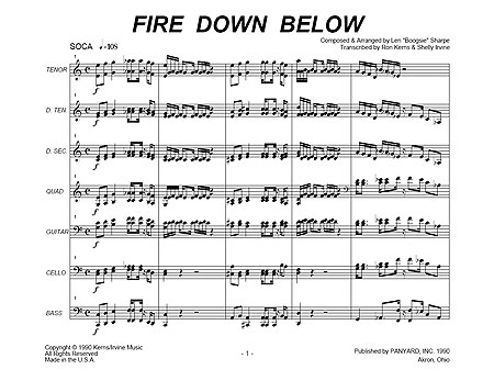 "Fire Down Below" by Len "Boogsie" Sharpe