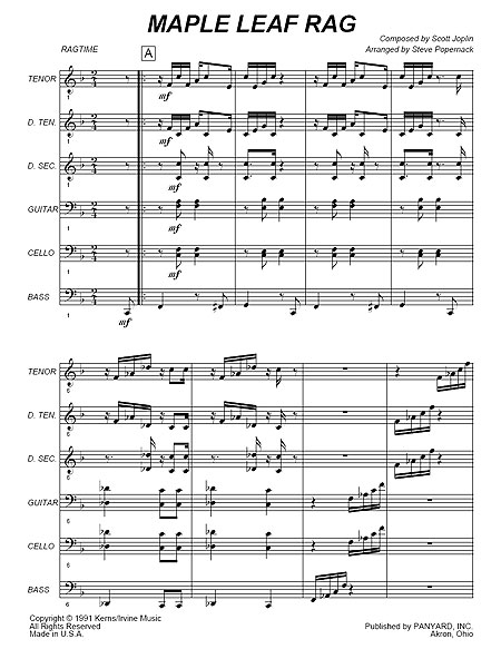 "Maple Leaf Rag" by Scott Joplin