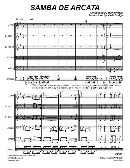"Samba de Arcata" by Ray Holman