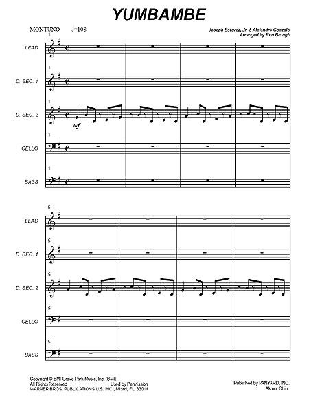 "Yumbambe" by Joseph Estevez, Jr. & Alejandro Gonzalo