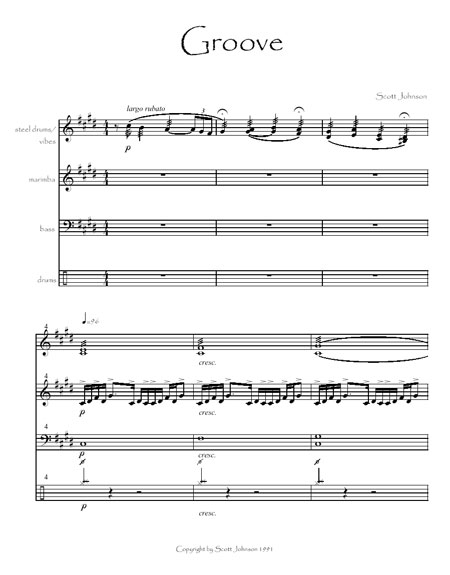 "Groove" by Scott Johnson
