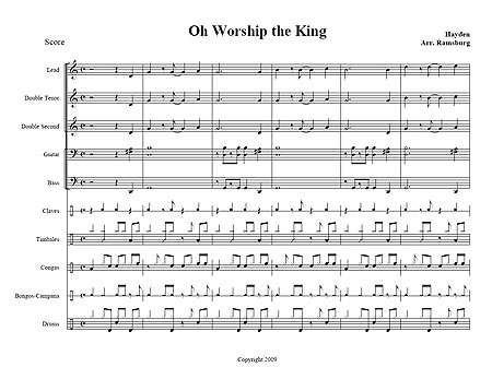 "Oh Worship the King" Traditional