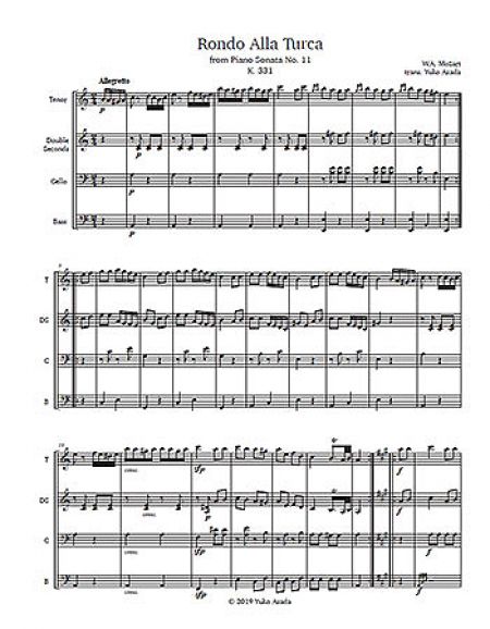 "Rondo Alla Turca" by W. A. Mozart