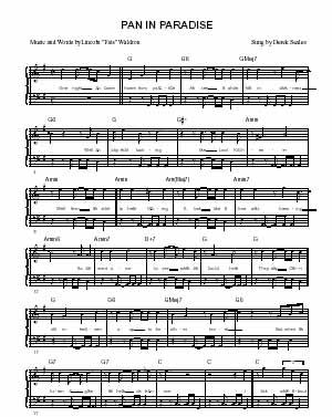 "Pan In Paradise" by Lincoln "Fats" Waldon