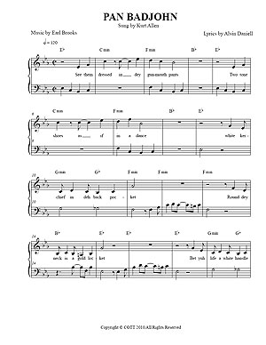 "Pan Badjohn" by Earl Brooks & Alvin Daniell