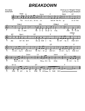 "Breakdown " by Len "Boogsie" Sharpe